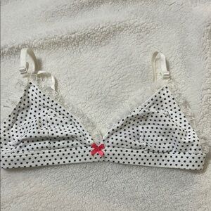 Victoria's Secret White and Blue Bralette Intimates